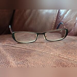 Elegant Black and Gold Men's Glasses